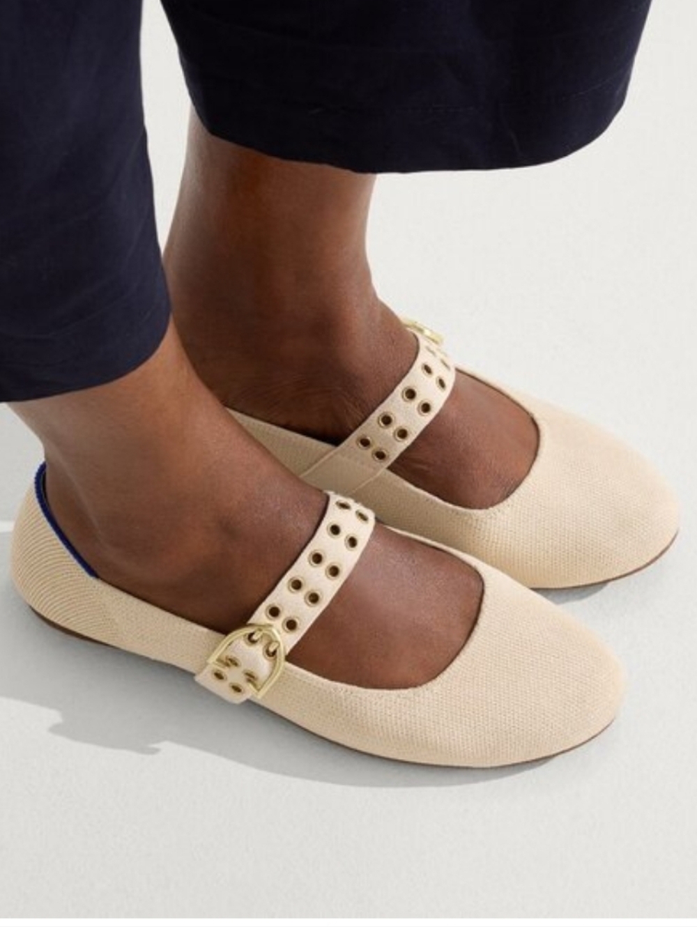 Rothy's Conch Ballet Mary Jane Flats - Neutral 8.5 - Picture 6 of 7